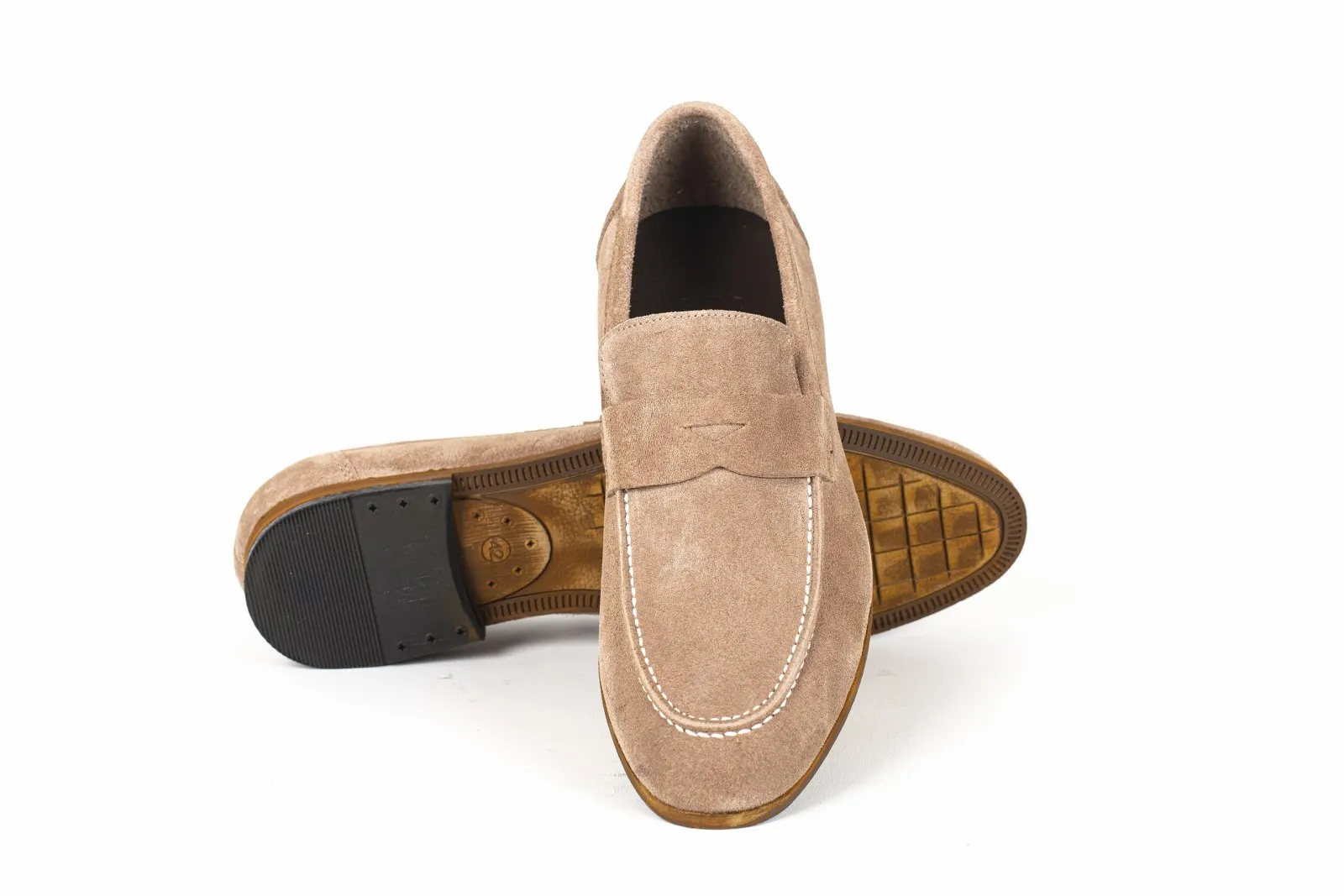 

Penny Loafer Man Suede Light Casual Made in Turkey Handmade