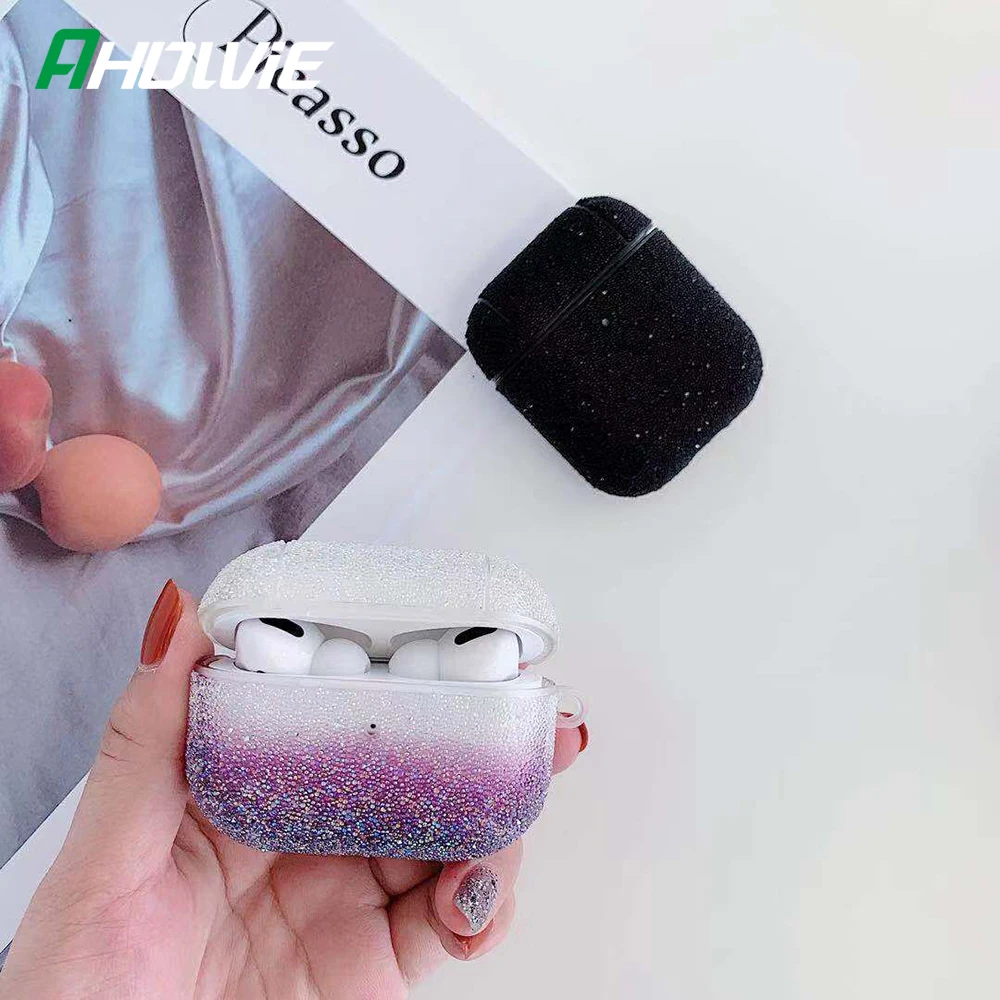Bling Glitter gradient case For Apple Airpods Pro wireless Bluetooth Earphone Case luxury Headphone Protection Cover coque capa | Мобильные