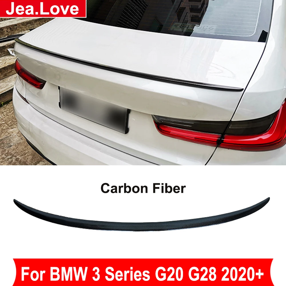 

Real Carbon Fiber M3 Style Car Rear Spoiler Back Trunk Wing Modification Part For BMW 3 Series G20 G28 2020 Up