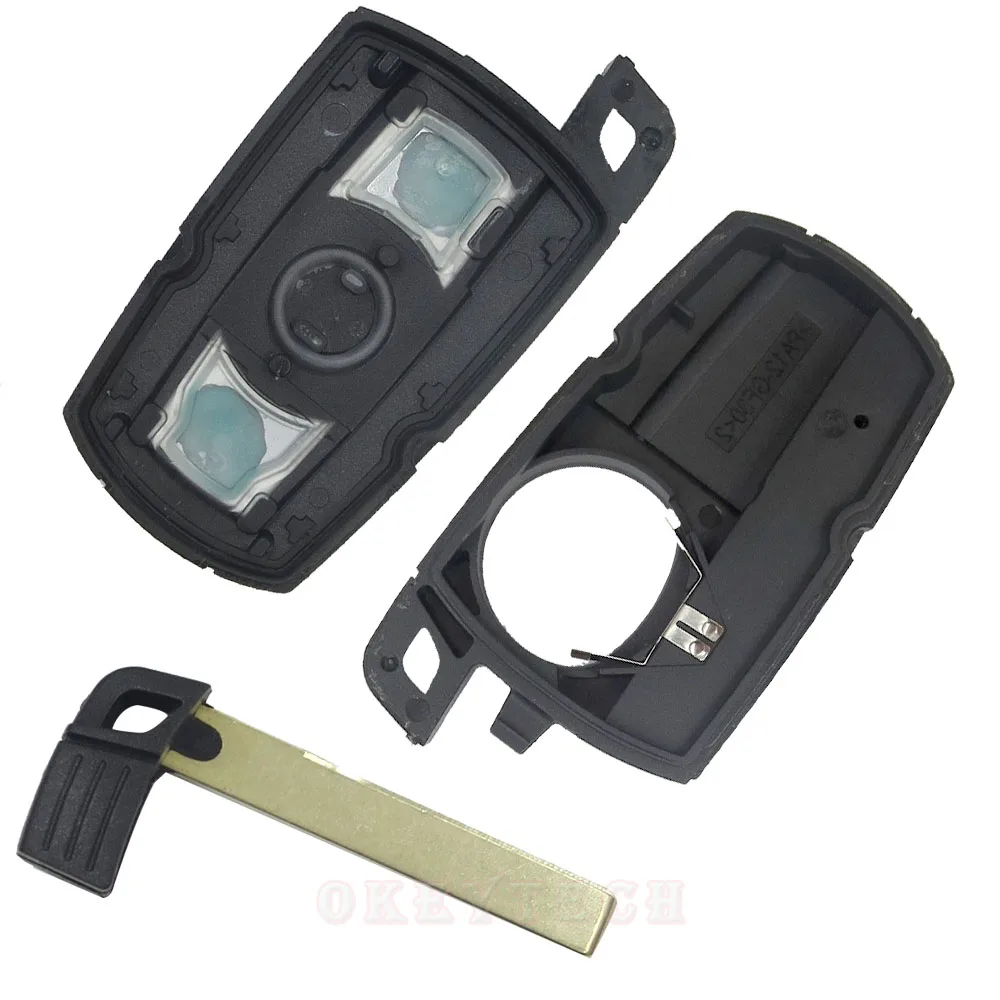 Okeytech 3 кнопки дистанционный Автомобильный ключ оболочка Брелок чехол для BMW X5 X6 E60