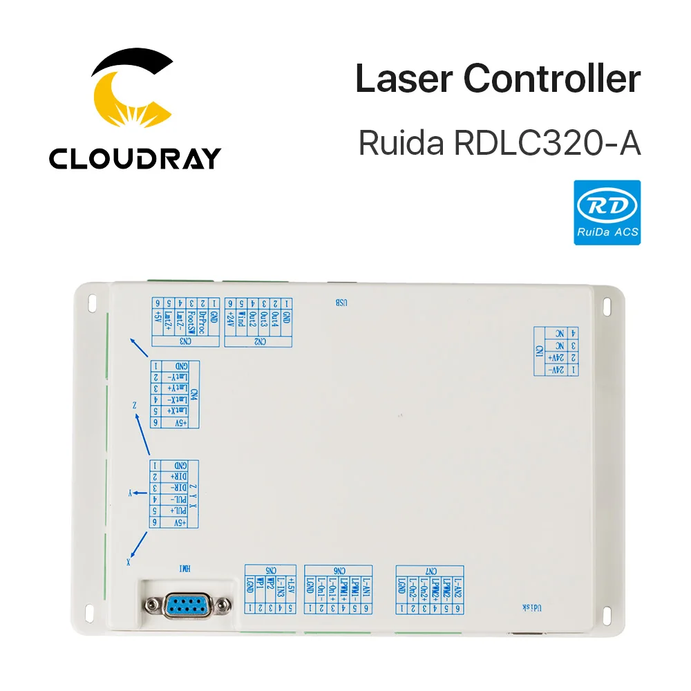 Cloudray Ruida RD RDLC320-A Co2 лазерный DSP контроллер для лазерной гравировальная и режущая машина RD320 320