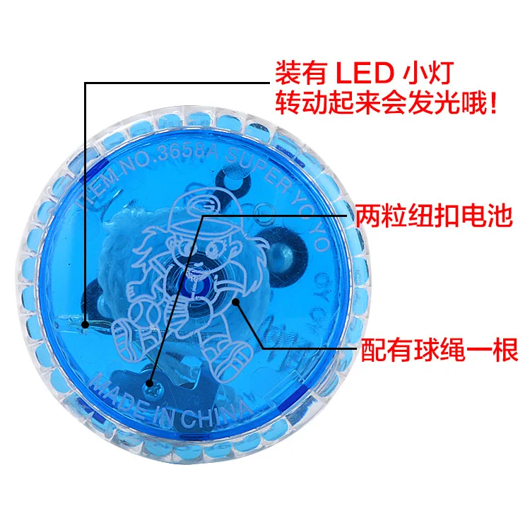 

LED Flashing Magical Yoyo Ball Toys For Kids Colorful Plastic Easy To Carry Yo-yo Toy Party Boy Classic Funny Toys Gift Lighted