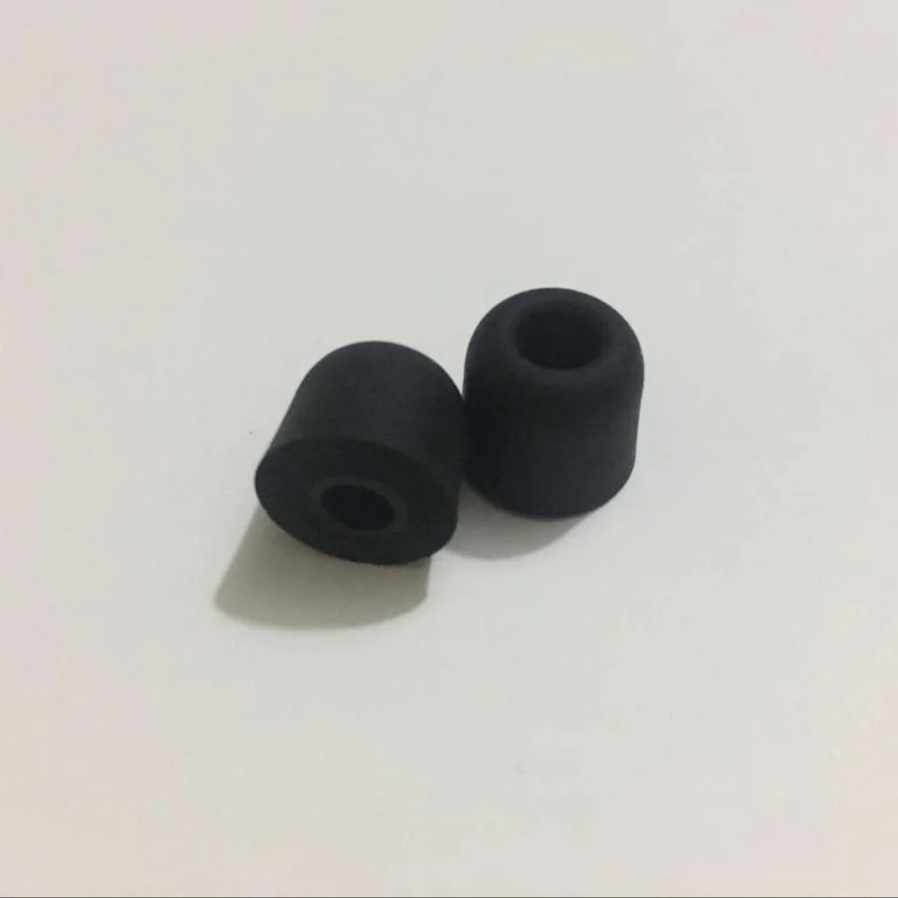 

10pcs Premium Earphone Tips Noise Isolation T-200 Earbud Replacement (Black)