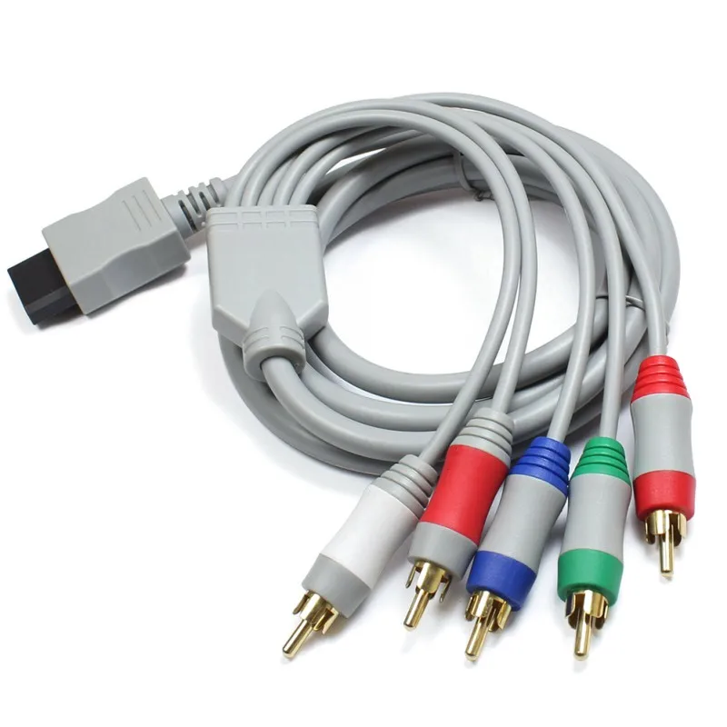 Компонентный кабель Hdtv для Nintendo Wii видео и аудио 1080p Av 5rca с поддержкой 1080i / 720p
