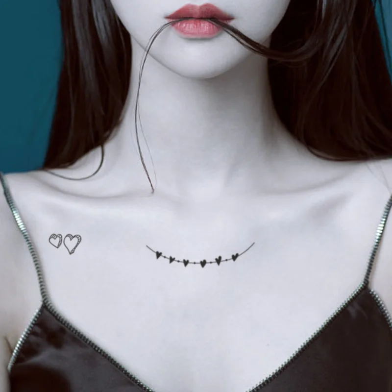 

Skull Geometry English Letter Men Temporary Tattoo Cute Star Tattoo Sticker Love Women Body Finger Neck Art Waterproof Tatoo Kid