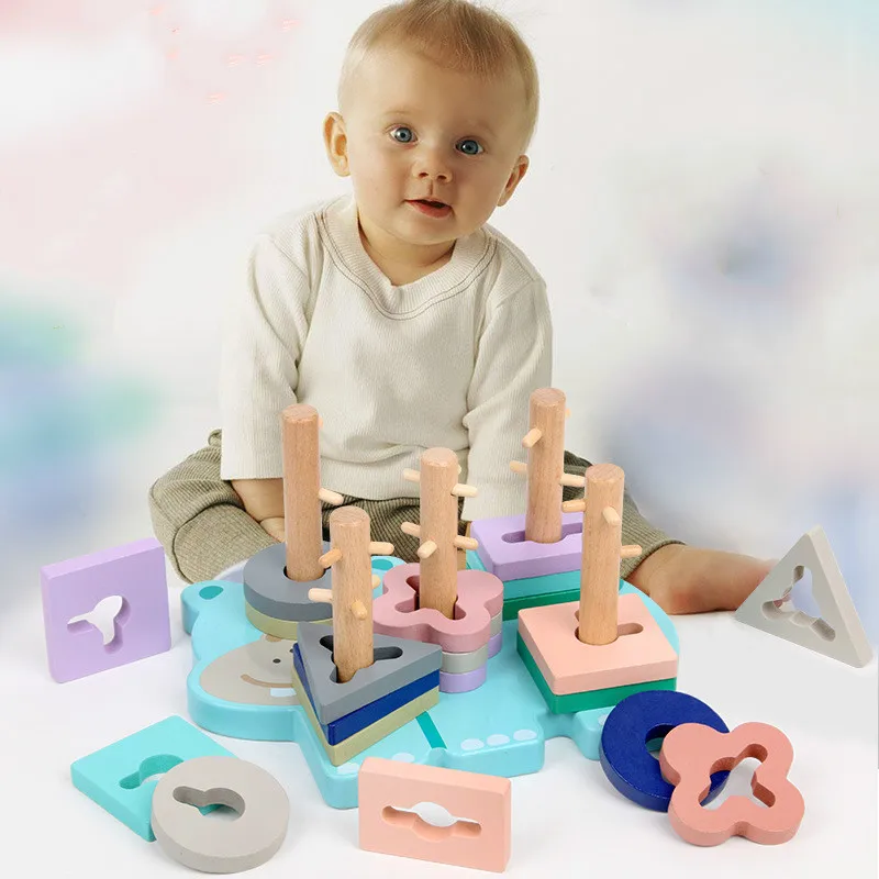 Развивающая деревянная игрушка Монтессори для раннего развития|Игрушки