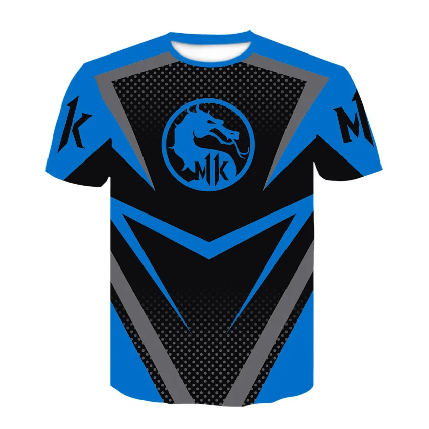 

2021 summer new style comfortable and breathable sports style men's and women's T-shirt game quick print