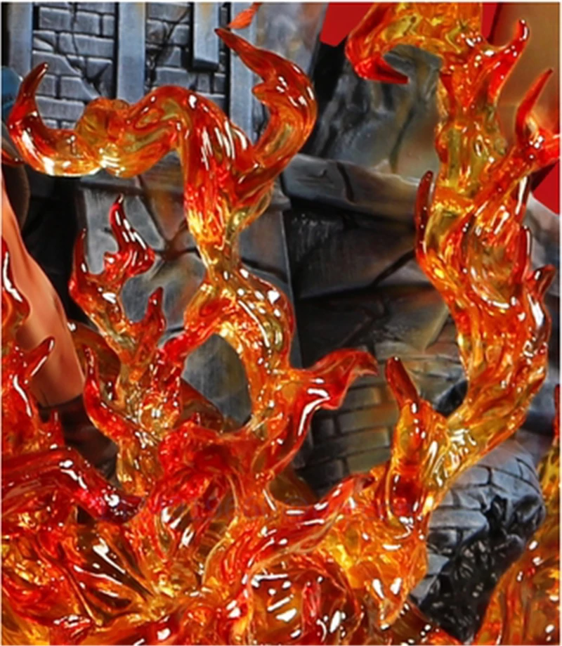 

GK Statue Anime ONE PIECE PortgasDAce Fire Punch Battle Scene Whitebeard Pirates Resin Action Collectible Model Toy R570