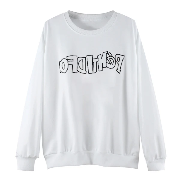 

2021 Spring Plus Size Sweatshirt Women Letter Printing Long Sleeve Round Neck Woman Hoodie Fashion Harajuku Women Clothing