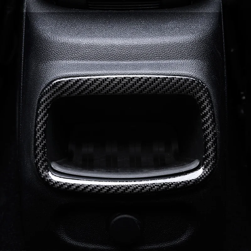 

1PCS Carbon Fiber Rear Air Vent Outlet Cover Trim Stickers For BMW Mini Cooper F54 Clubman Car Interior Accesorios 2015-2020