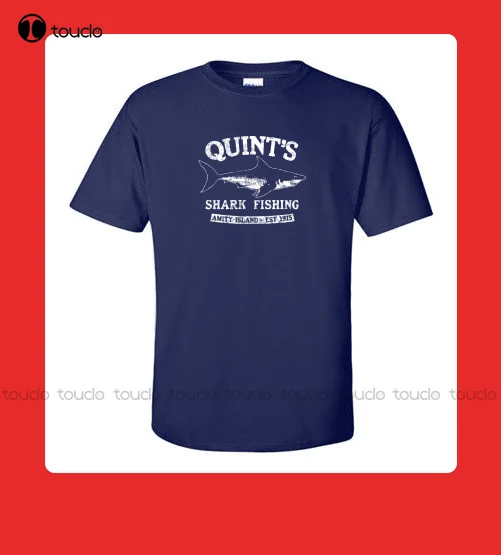 

Новые мужские футболки Quints Shark Fishs Deep Sea Jaws Fans! Женские детские толстовки Оригинальная футболка, 100% хлопок, новая модель