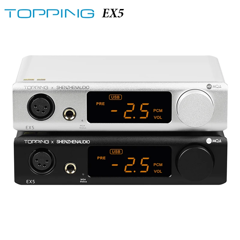 Усилитель декодер TOPPING EX5 MQA Dual ES9038Q2M DAC & AMP Bluetooth 5 0 LDAC DSD512 PCM768kHz XLR