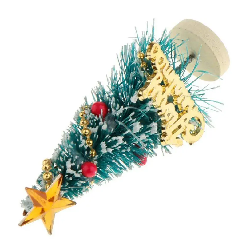 1: 12 миниатюрная Рождественская елка для кукольного домика с надписью Merry Christmas