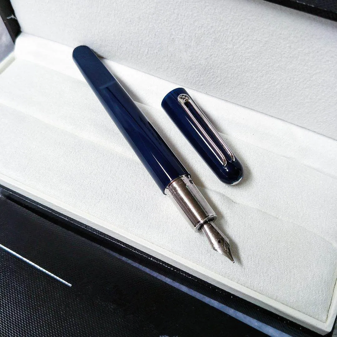 

Famous luxury brand resin material ink pen student stationery writing office stainless steel nib pen with box