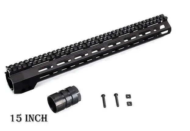 15 Тактический прицел крепление " 9" 1" 12" 13," 15" 1" дюймов AR15 поплавковая M-LOK Keymod Handguard для охотничьей тропы w стальная гайка - Цвет: 15
