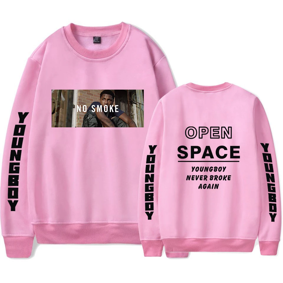 

YoungBoy Never Broke Again Round Neck Hoodies Long Sleeve Sweatshirt Hot Trend Casual Round Neck Sweatshirt Pullover