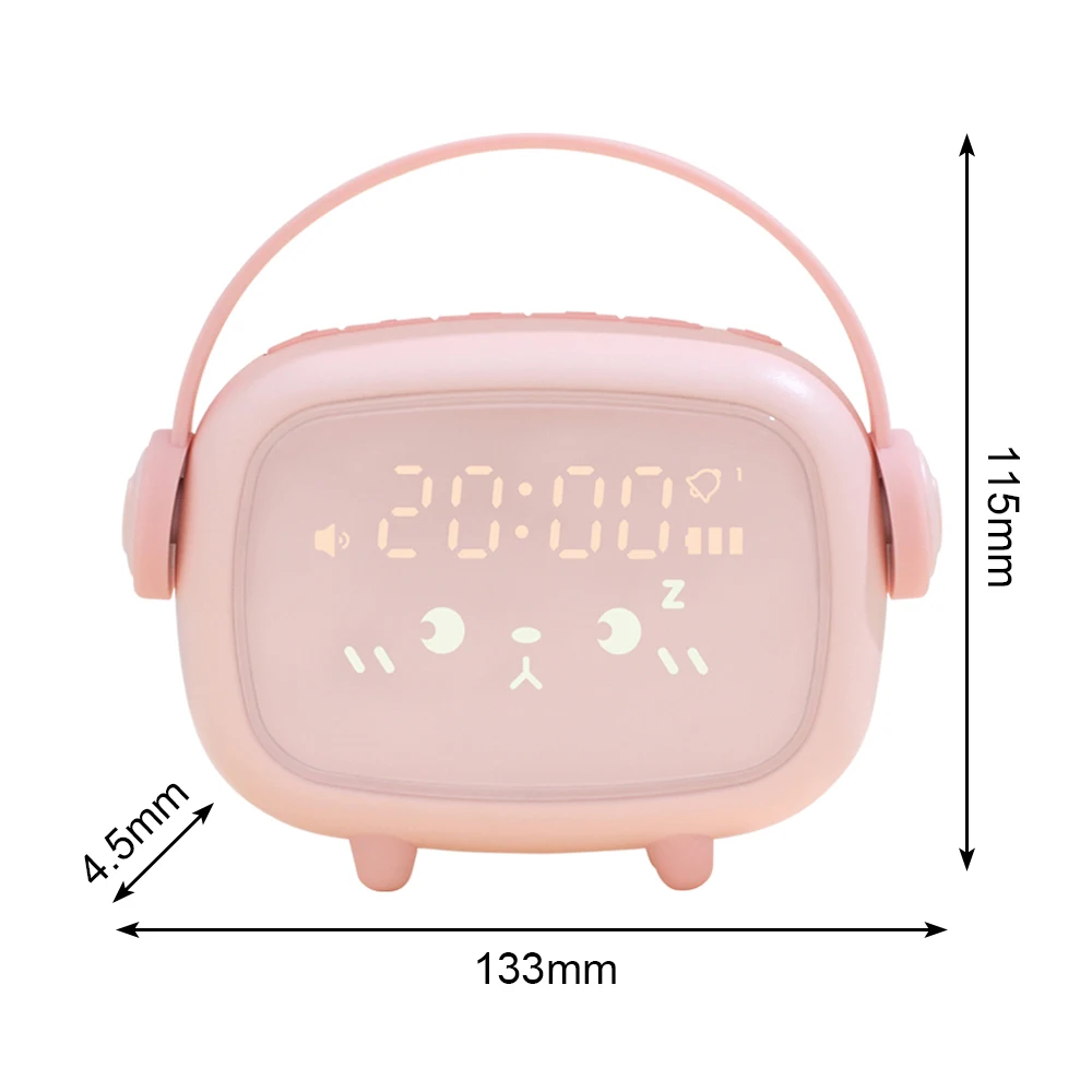 

Led Display Night Light Alarm Clock Time Angel Alarm USB Clock Smart Digital Multi-functional Automatic Remind Gift For Child