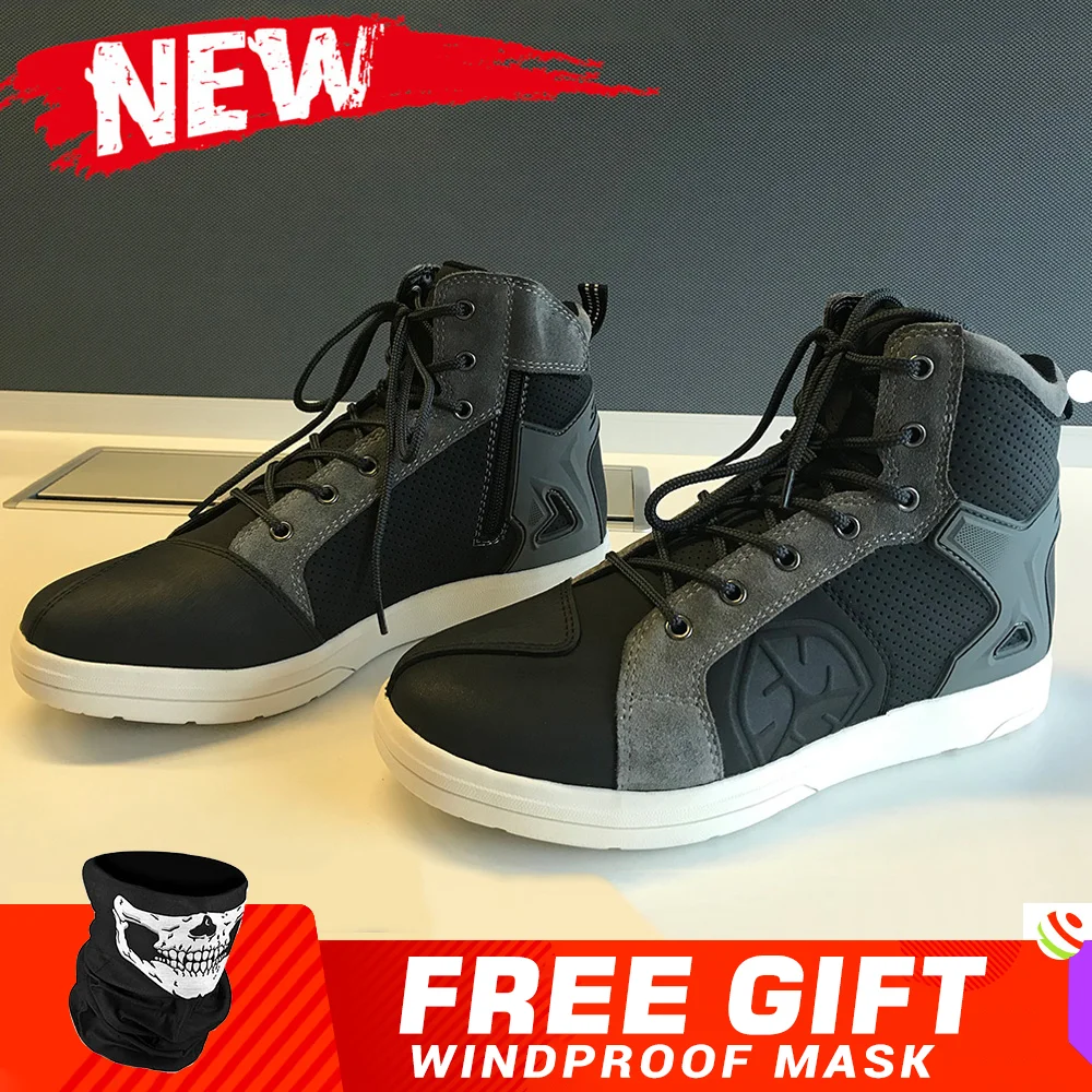 Мотоциклетные ботинки SCOYCO для мужчин дышащая повседневная обувь мотокросса из