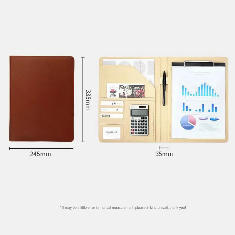 Папка органайзер А4 для документов из ПУ кожи|business folder|a4 folderleather portfolio |