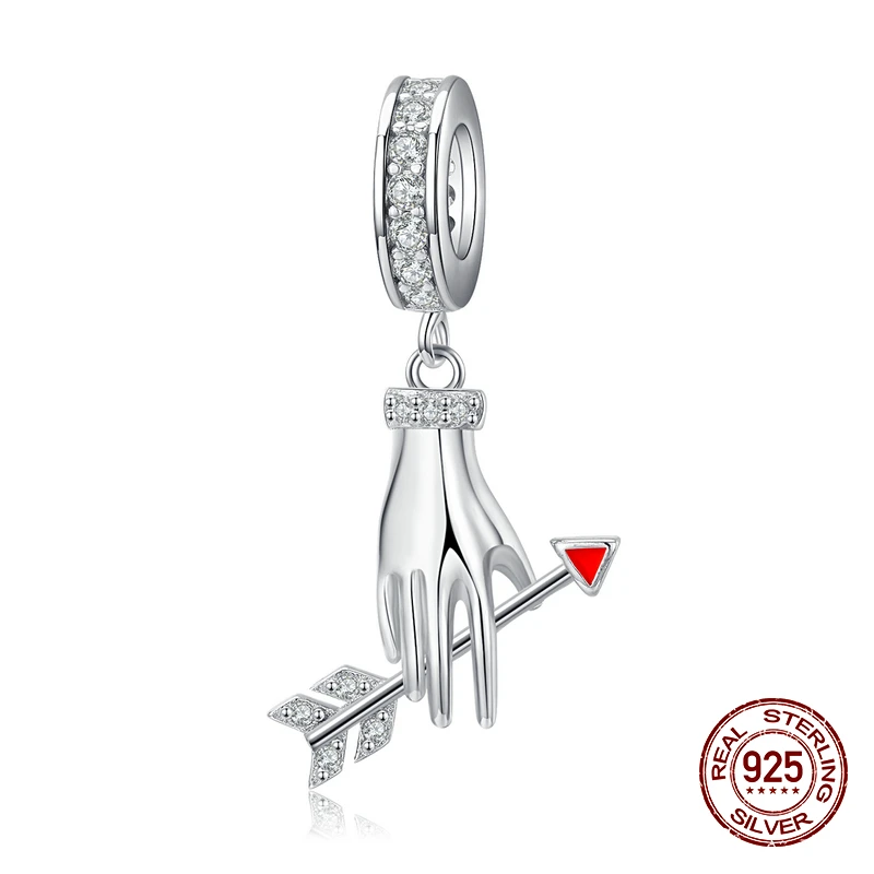 Кулон Стрела любви из серебра 925 пробы для браслета и ожерелья | Украшения