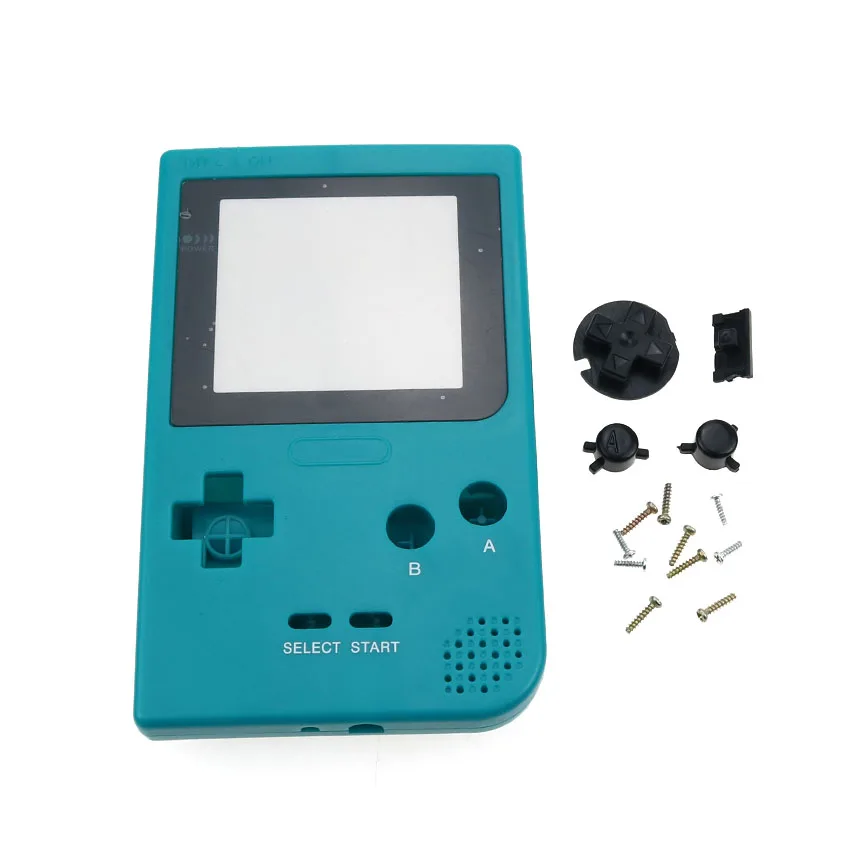 Cltgxdd полный Чехол Крышка для корпуса оболочка для Gameboy Карманная игровая консоль для GBP игровой машины корпус с кнопками комплект - Цвет: Q Dark Green
