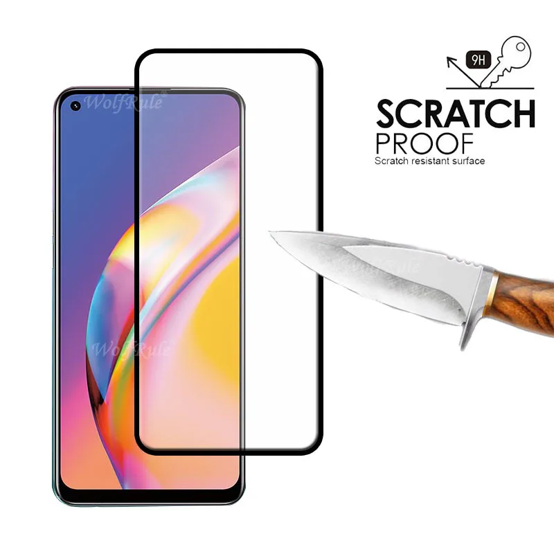 Protector de pantalla 4 en 1 para OPPO Reno 5 Lite, cristal templado HD para Reno 5 Lite, cristal de lente-2