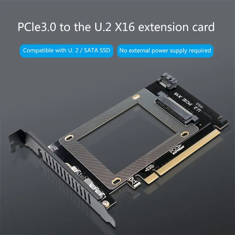 

PCIE X16-U.2 SFF-8639 карта расширения U2X16 Pci-express 3,0 4x X16 к U.2 NVMe PCIe SSD PCI-e к адаптеру для карт