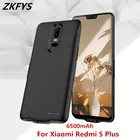 Ультратонкие Чехлы ZKFYS для зарядного устройства для Xiaomi Redmi 5 Plus, чехол для внешнего аккумулятора 6500 мАч, внешний аккумулятор, чехол для аккумулятора