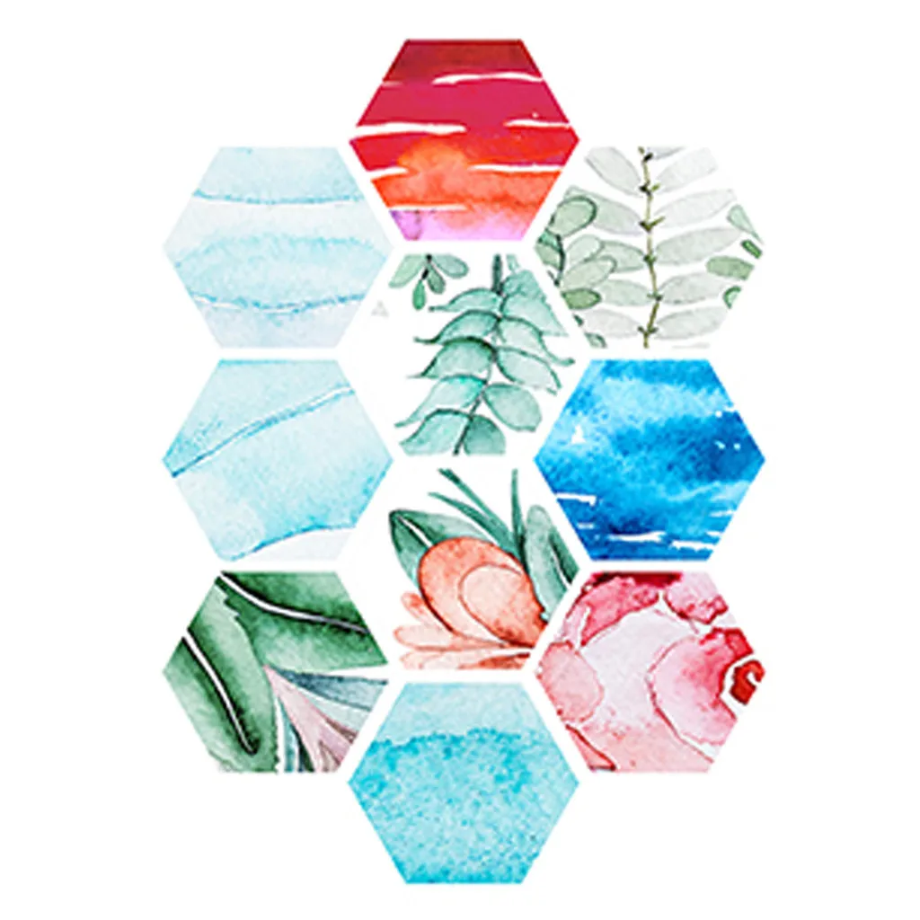 Шестигранная самоклеящаяся Нескользящая настенная плитка для ванной комнаты