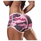 Женские камуфляжные шорты для йоги с принтом, тренировочные леггинсы, спортивные штаны для фитнеса, бега, йоги, спортивные брюки, женские шорты #30