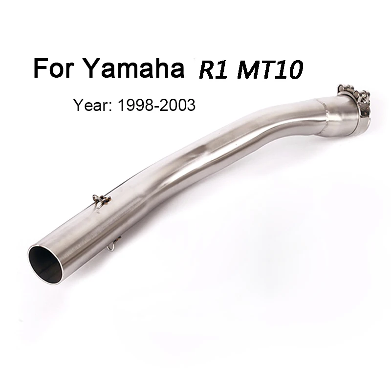 

Escape Motorcycle Exhaust Mid Link Tube Middle Connect Pipe Stainless Steel Exhaust System For Yamaha R1 MT10 1998-2003