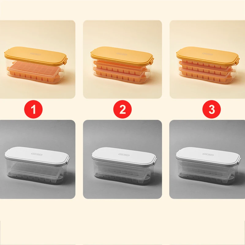 Креативная силиконовая форма для льда сделай сам с крышкой утолщенная коробка