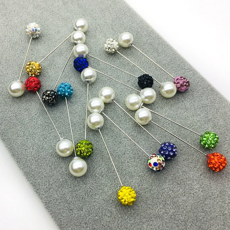 10 шт./компл. бриллиантовый шар Женский комплект свитер с двойной головкой бисером