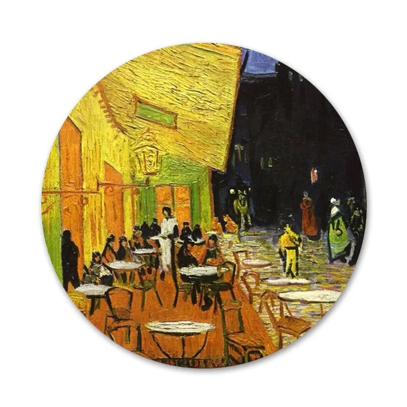 Звездная ночь Мона Лиза значок для одежды рюкзак украшение подарок | Дом и сад