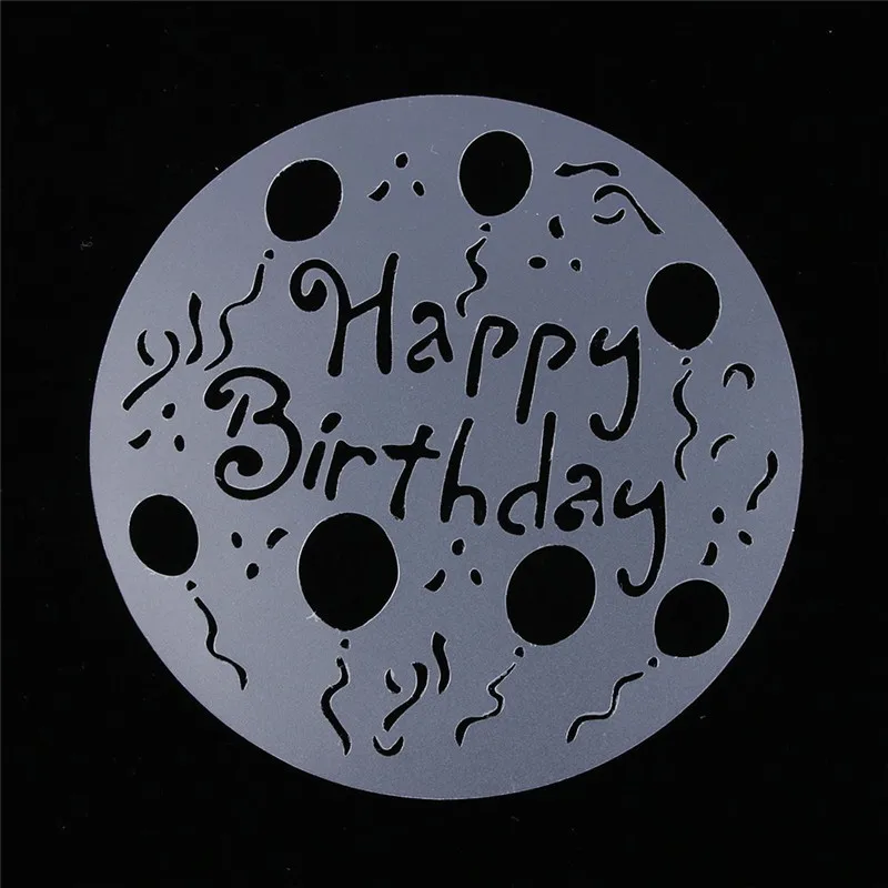 Экологически Чистые Высокого Качества 4 Стилей Flower Сердце Спрей Трафареты Торт