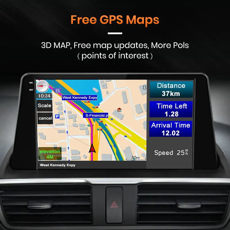 Автомагнитола AWESAFE PX9 для Mazda 3 Mazda3 Axela 2013-2017 мультимедийный видеоплеер на Android 10 2 Гб