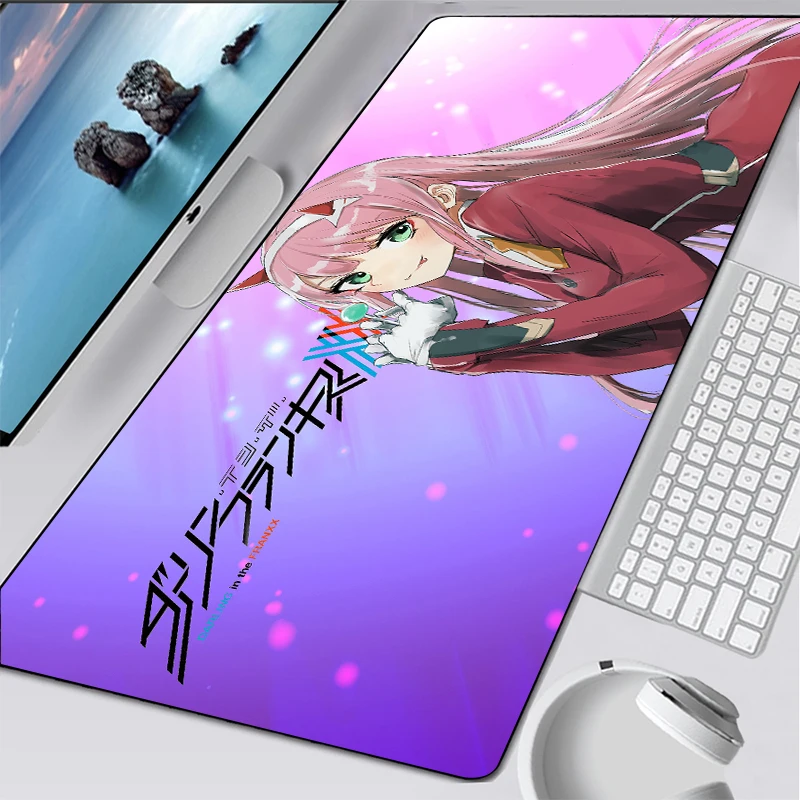 

Anime Darling In The Franxx Sexy girl Anime keyboard Mouse Pad Zero Two Gaming Mouse Pad Lock Desktop Gaming Desk Mat gift