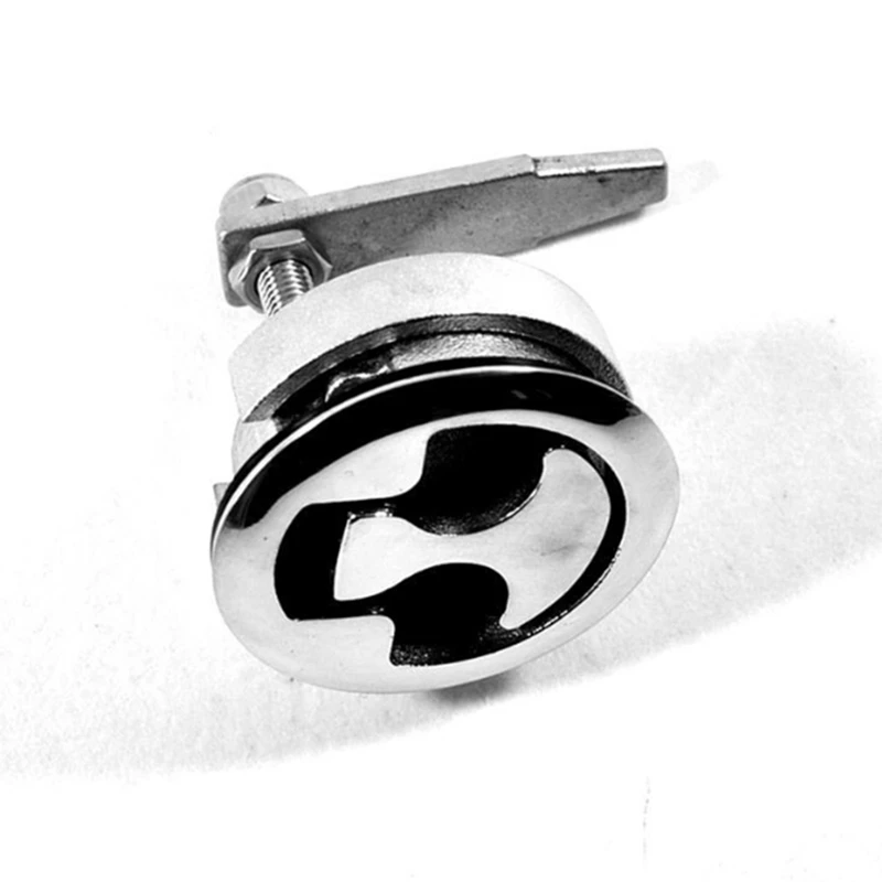 Серебряный МОРСКОЙ лодочный пол Пряжка Люк защелка заподлицо поворотный