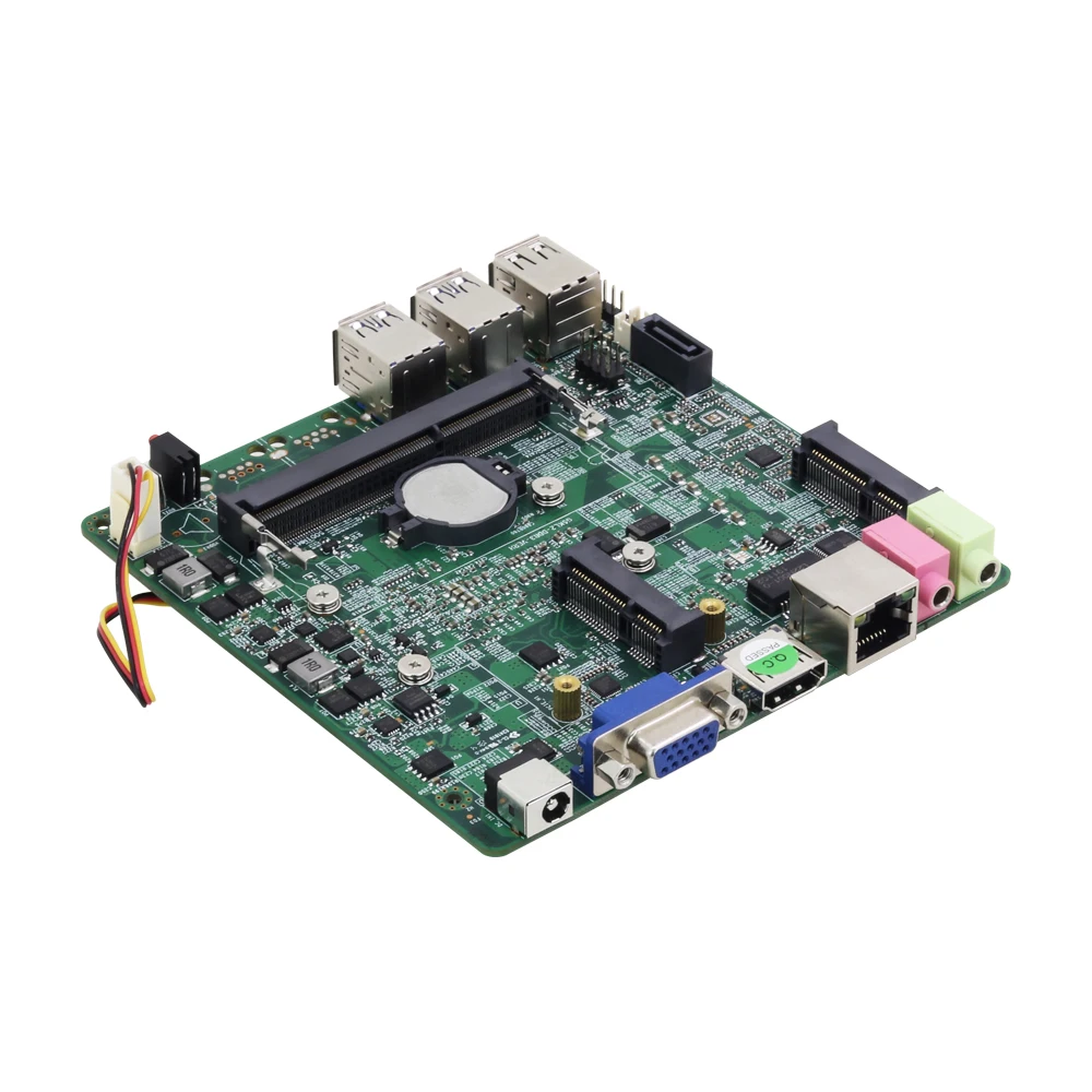 Intel Core i7-7500U Мини ПК материнская плата 4* USB3.0 2* USB2.0 VGA HDMI Mini PCIE WiFi Bluetooth mSATA SATA DDR3L Gigabit LAN 12 В 5A
