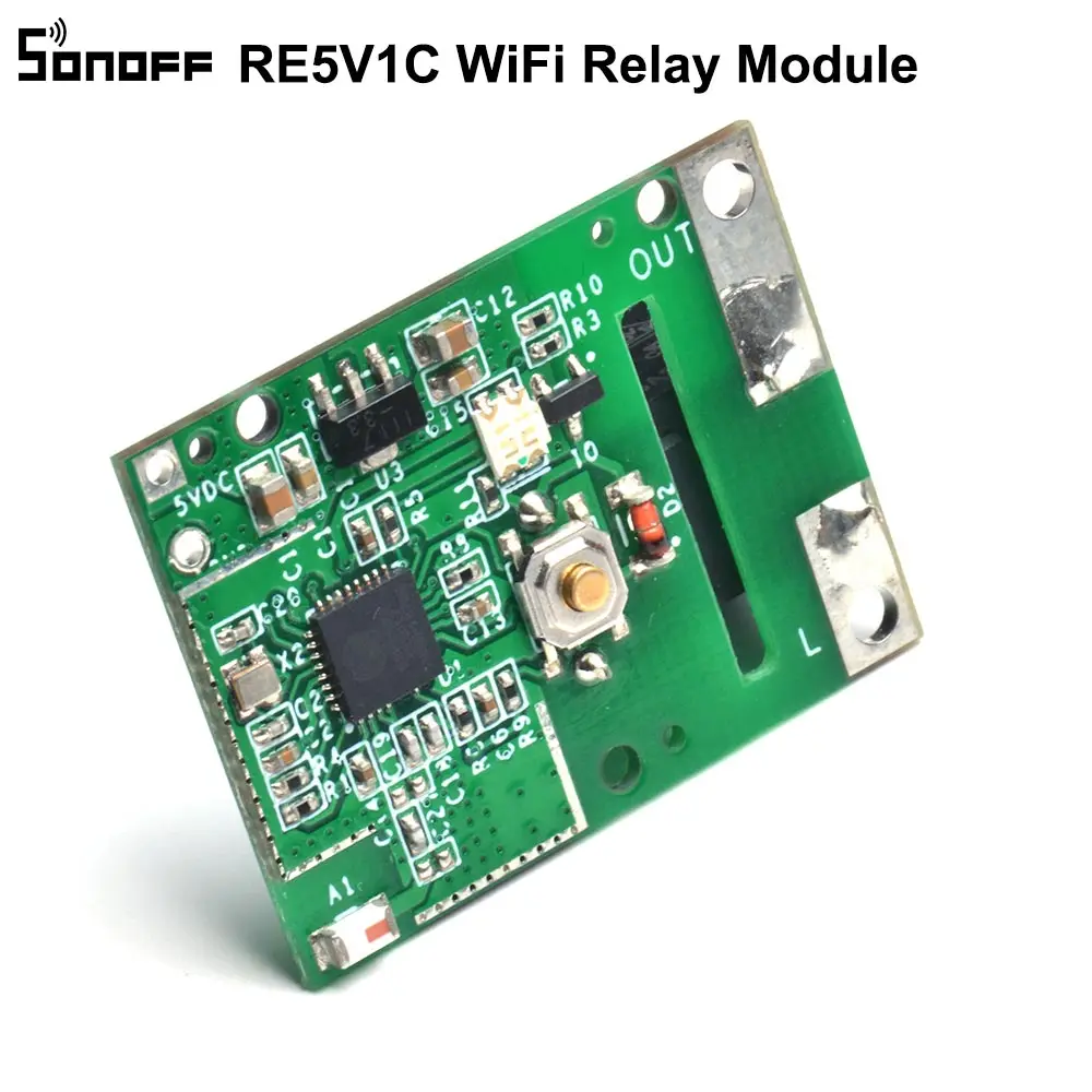 SONOFF RE5V1C релейный модуль 5 в WiFi DIY Переключатель сухой контакт выход инчинг/Selflock режимы работы приложение/голос/LAN управление Умный дом