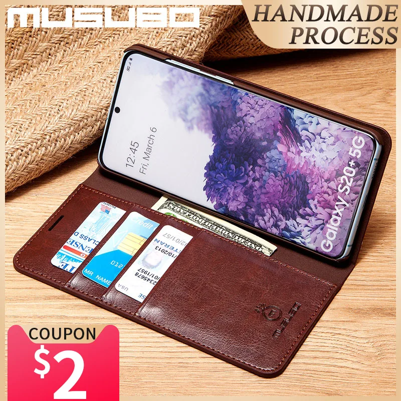 Чехол-книжка Musubo для Samsung Galaxy S20 5G кожаный | Мобильные телефоны и аксессуары