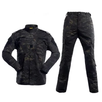 camouflage tactical bdu army military uniform multicam black combat shirt pants set airsoft sniper clothing camo hunting clothes