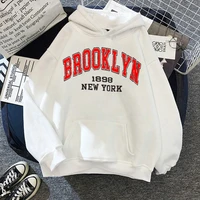 brooklyn 1898 new york letter print hoodies men women fashion streetwear oversized sweatshirts hoodie hiphop pullover tracksuits