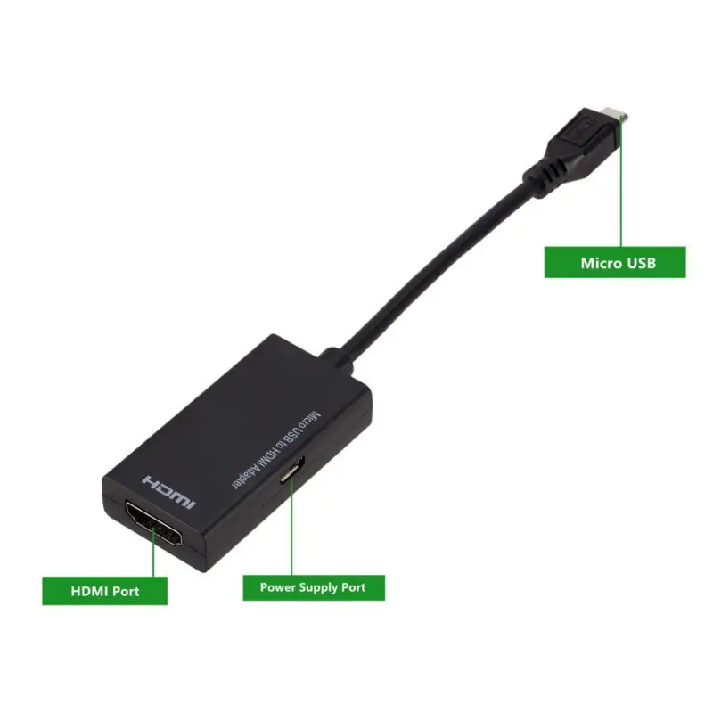 Быстрая доставка телевизионный кабель Micro-USB к HDMI проводной ТВ выход 1080p шнур с 3