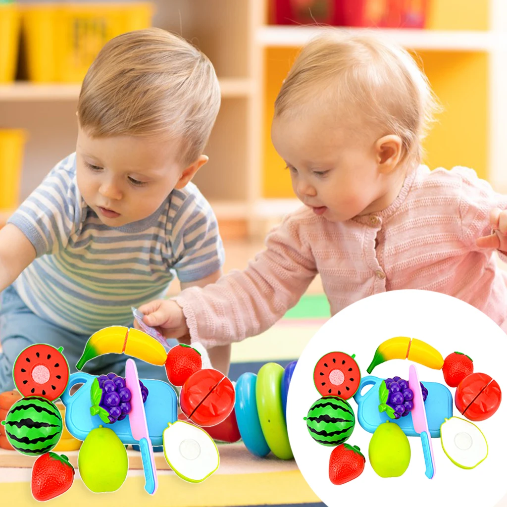 

8 шт. дети резка Еда для фруктов и овощей, игрушки Кухня ролевые игры игрушка набор Кухня моделирование Еда набор для раннего развития детей ...