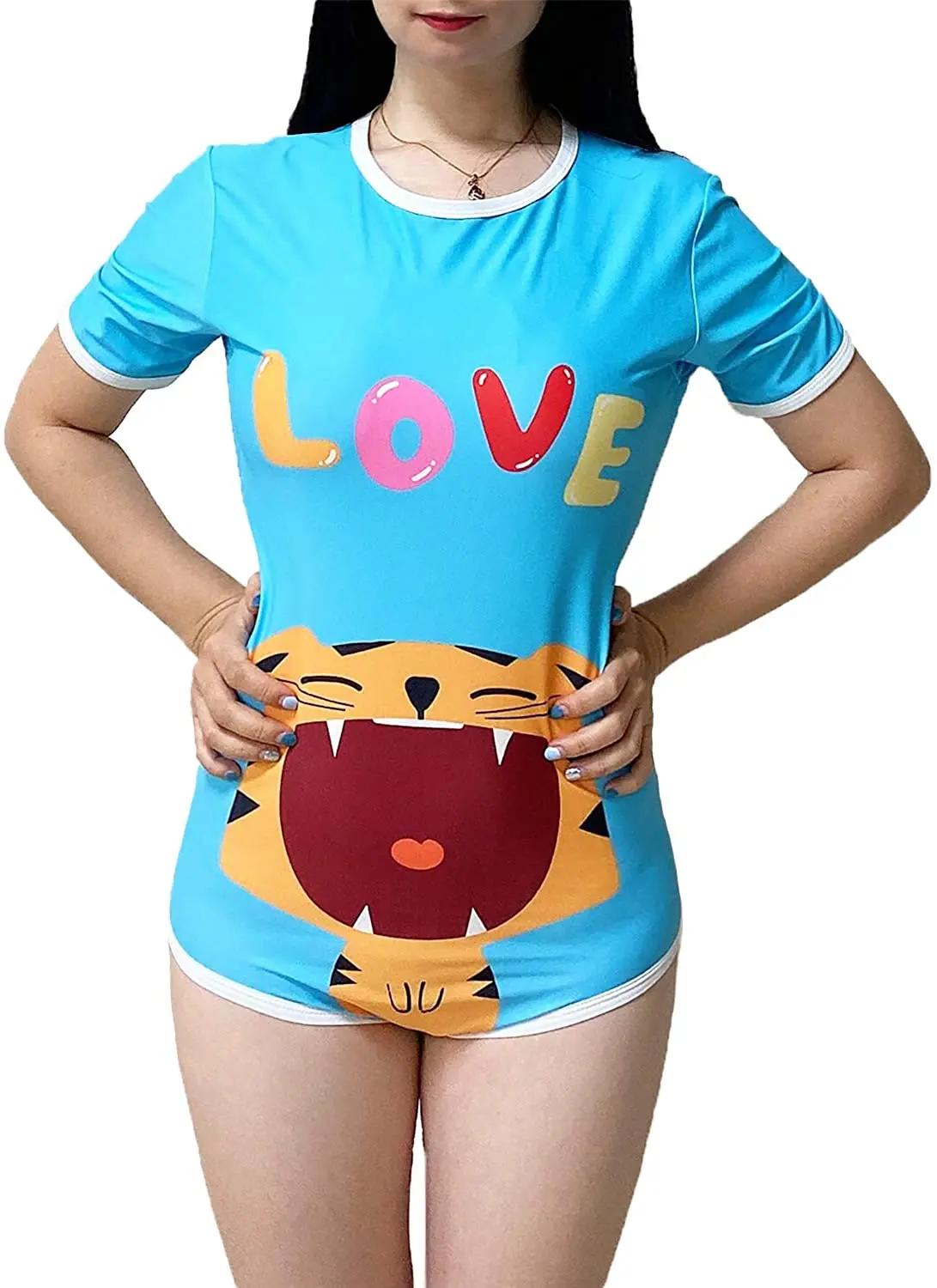 

ABDL Onesie ddlg clothes for adult baby blue for girls Snap Crotch Romper Bodysuit Pajamas Cute abdl baby adult diapers bib