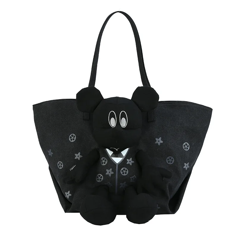 

2020 New Net Red Cute Three-dimensional Mickey Canvas Bag Large-capacity Printing Popular Atmospheric Simple Female Bag