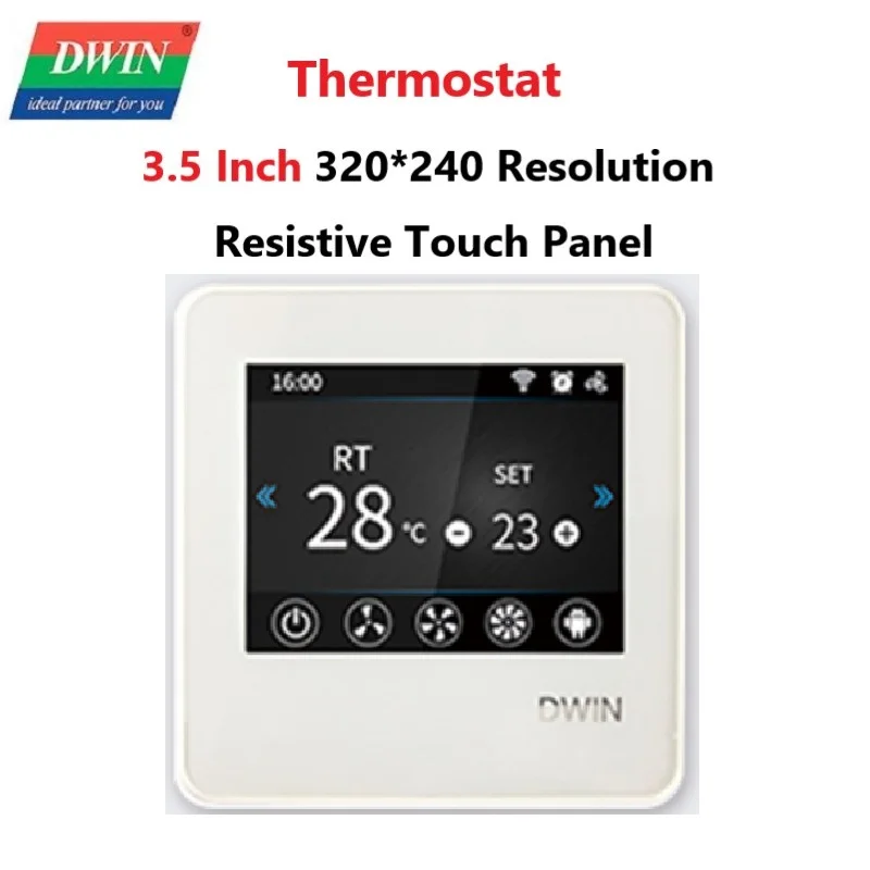 

Настенная панель, HMI, RS485, 65K цвет, T5 ASIC, разрешение 480*320, TC035C12