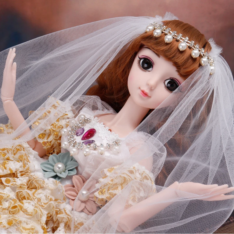 Роскошное винтажное свадебное платье для куклы 60 см BJD Модель Кукла игрушка