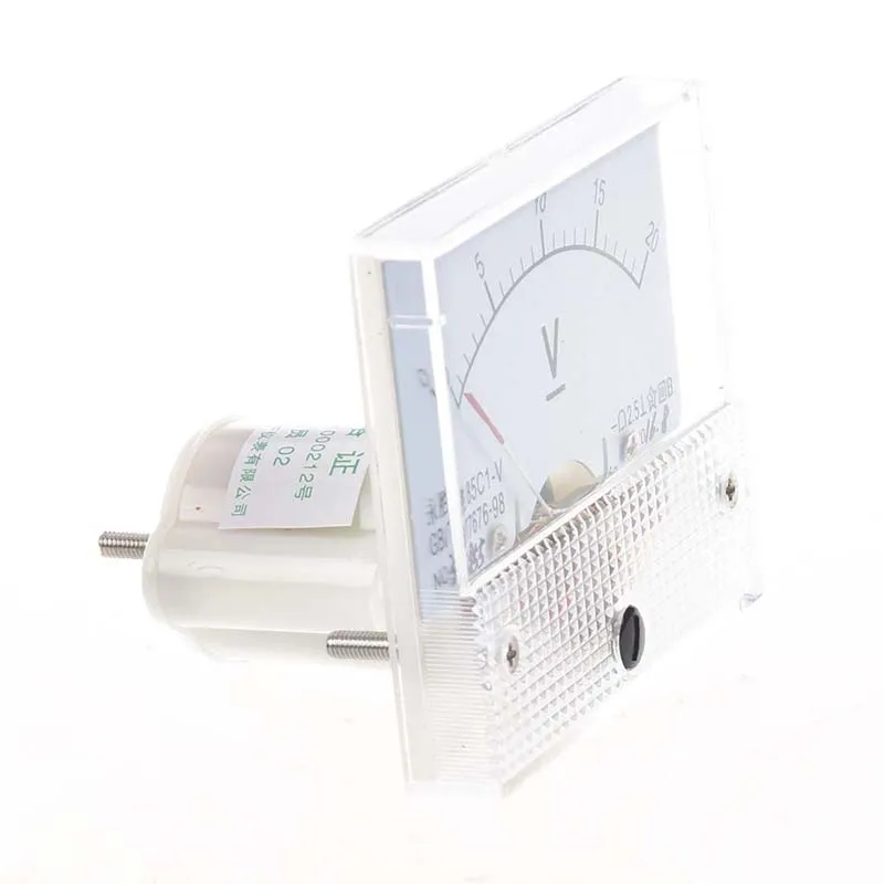 DC 0~20V 85C1-V Class 2.5 Voltmeter Analog Volt Panel Meter | Voltage Meters
